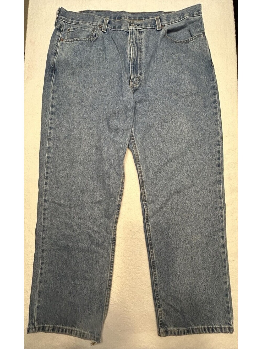 Levi Strauss Men' 550 Jeans 40/30 Blue Cotton Relaxed Fit Denim Straight Leg